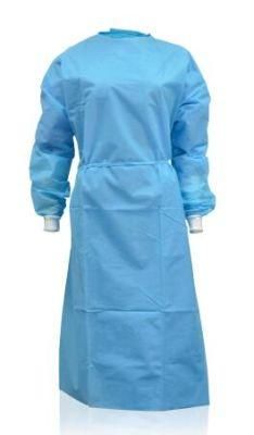 Knitted Cuffs Hospital Isolation Gowns AAMI Standard Level 1/2/3 Non Woven Medical Disposable