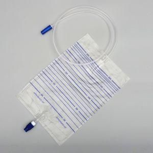 Disposable 2000ml Urine Drainage Bags with Cross Value Anti- Reflux
