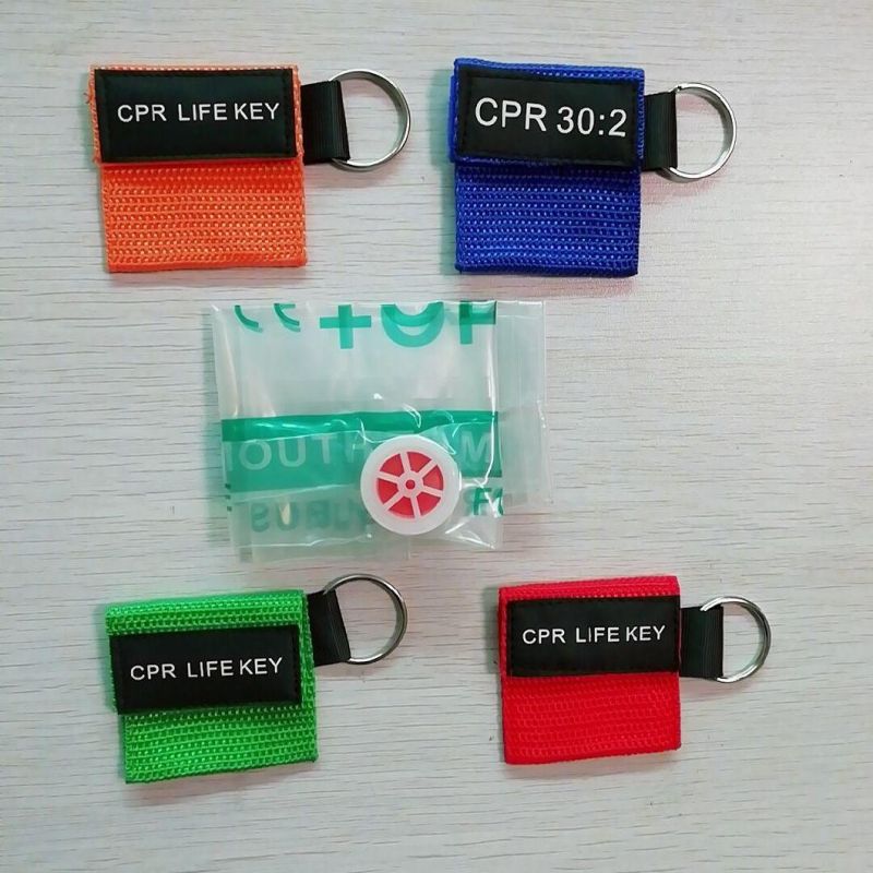 Keychain CPR Face Shield First Aid Training Resuscitation Products Medical Supplies