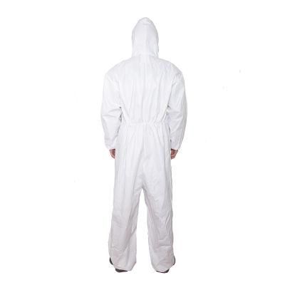 Origical Manufacturer Non Sterile Full Body Coverall Isolation Gown 65GSM for Virus Protection