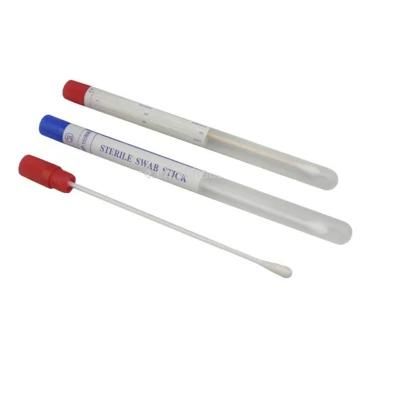 Medical Sterile Sample Test Collection Transport Bamboo Cotton Nasopharyngeal Oral Swabs