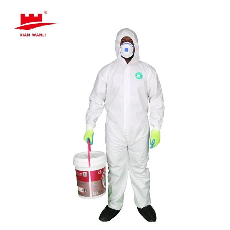 Wholesale Disposable Long Sleeve Apron Plastic CPE Waterproof Fluid Full Back Coverall Isolation Gown Overall