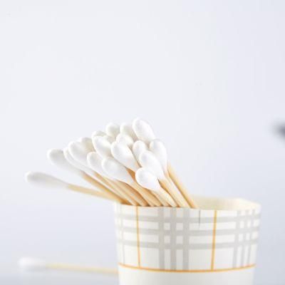 Hot Selling Custom Ear Cleaning Cotton Bud Medical Cotton Swab Plastic Stick 300PCS