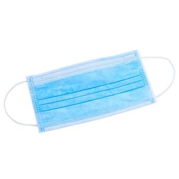 FDA CE Approved Anti Dust Pm2.5 Virus Respirator 3 Layers Disposable Non Woven Fabric Blue Surgical Face Mask