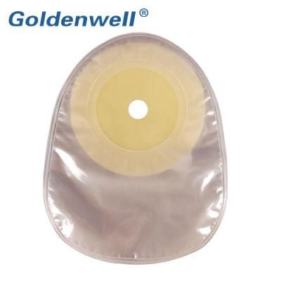 Hydrocolloid Adhesive Nonwoven Border Skin Barrier for Two-Piece Closed Colostomy Bag
