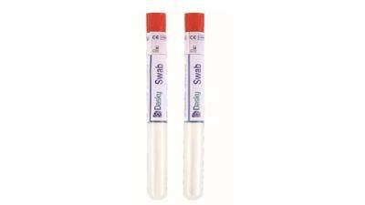 New Type Dry Transport System Flocked Swab Test Swab for Throat or Nasal Breakpoint at 80mm or 100 mm