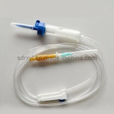 Medical Equipment IV Disposable Infusion Giving Set with Needle Luer Slip Lock