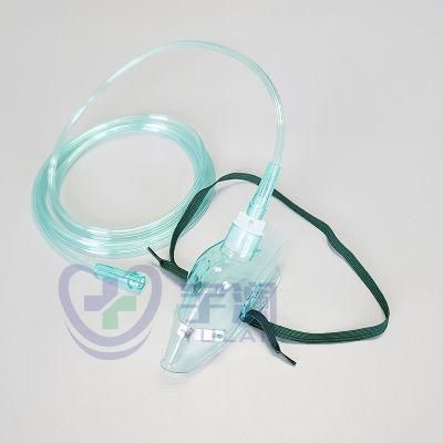 Disposable Medical Oxygen Mask for Adult with Tubing