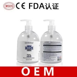 75 Degree Alcohol Antibacterial Disposable Disinfection Gel Hand Sanitizer OEM Generation Processing Factory Wholesale Ce FDA