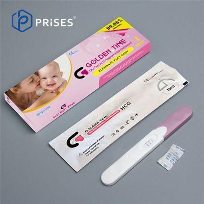 CE Approval OEM Medical Supply 10/ 25 Miu/Ml Pregnancy Test Midstream Kit