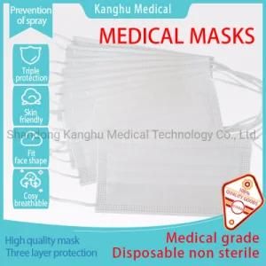Non Invasive Wound with White Disposable Non Sterile Medical Surgical Mask