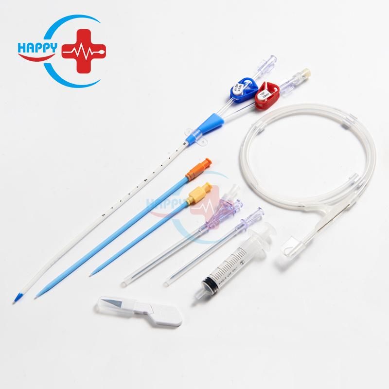 Hc-U009 High Quality Disposable Medical Long Term/Single/Double/Triple Lumen Hemodialysis Dialysis Catheter