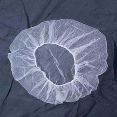 Disposable Breathable Mesh Nylon Cap with Elastic