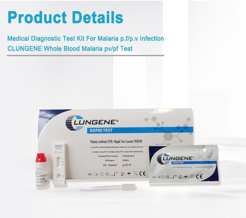 One Step Test Kits CE Approved Malaria Rapid Test Kit