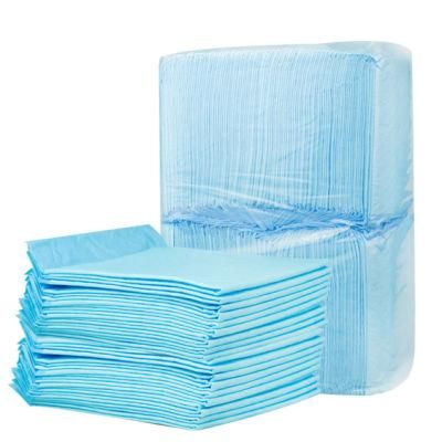 Factory Cheap Price Custom Thick Heavy Absorbency Waterproof Senior Disposable Adult Disposable Blue Underpad