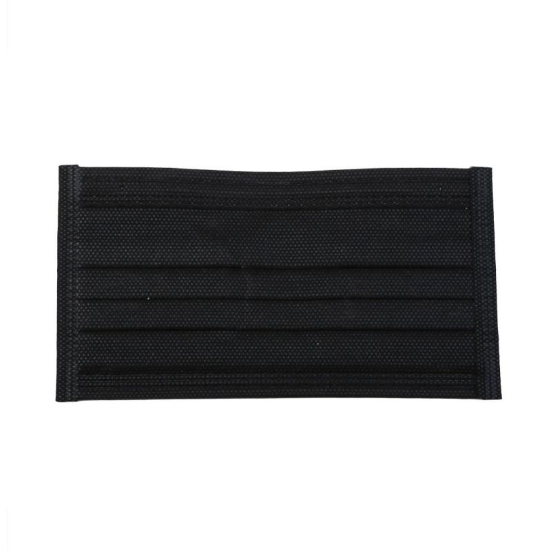 Black 3ply Personal Protection Disposable Face Mask