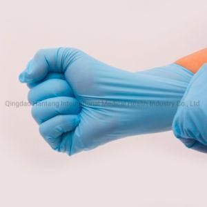 Blue Examination Powder Free Disposable Gloves, Nitrile Gloves