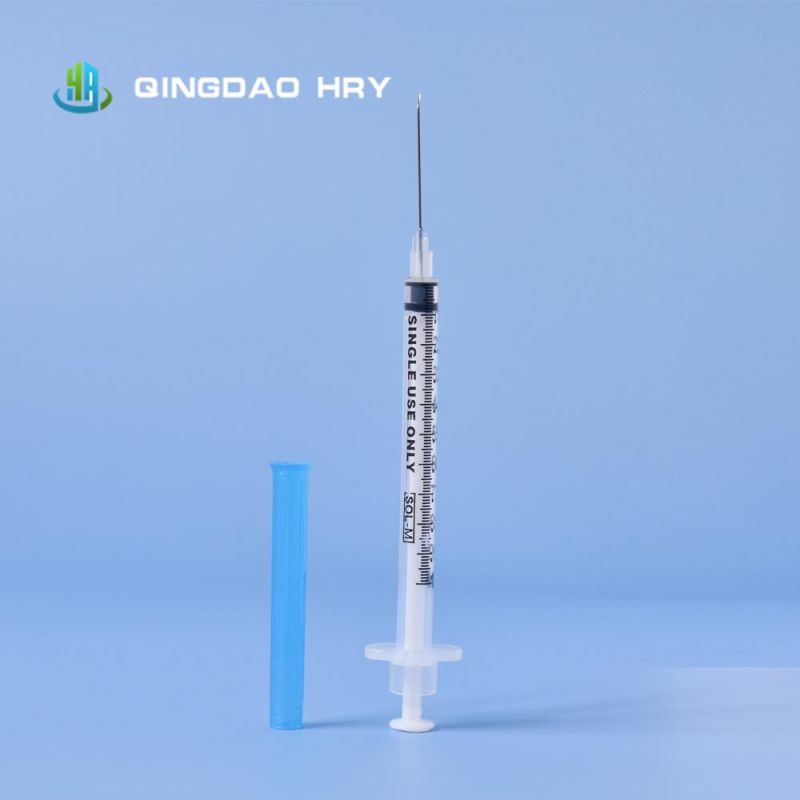 1ml Disposable Safety Syringe Low Dead Space with Needle for Injection