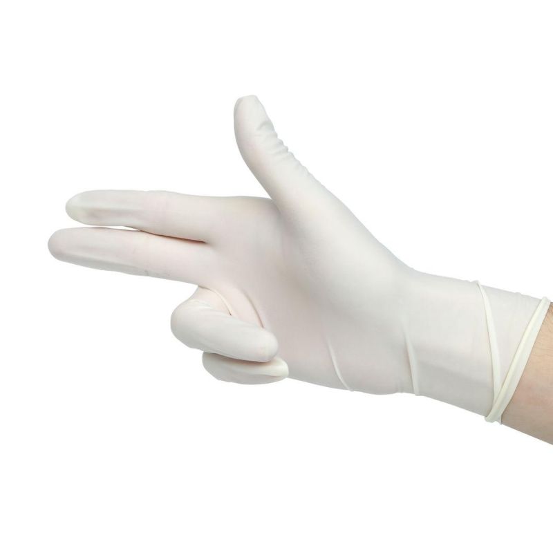 Wholesale Non-Sterilized Powder-Free Waterproof Transparent Latex Examination Gloves Disposable