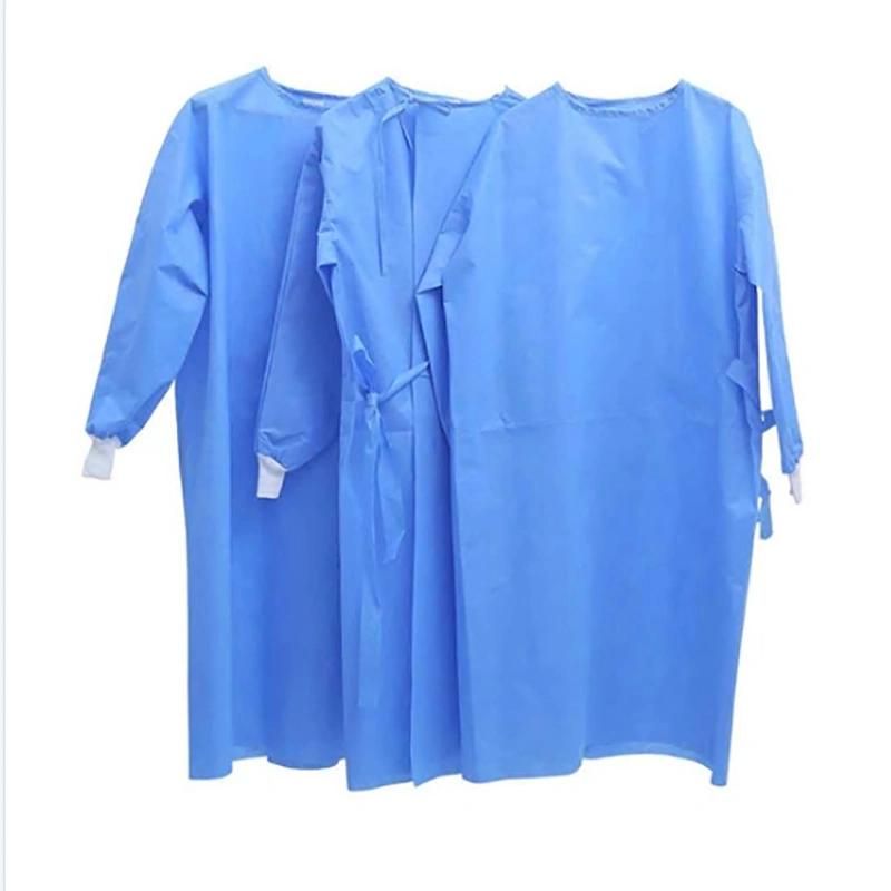 Disposable Blue Sterilized Surgical Clothes American Standard 45g Surgical Clothing