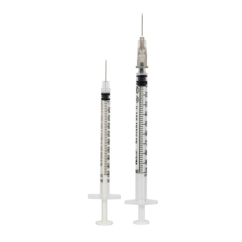 Insulin Syringe CE ISO Approved Orange Cap 0.3ml 0.5ml 1ml Medical Disposable Insulin Syringe