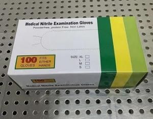 Disposable Powder Free Medical Nitrile Examination Glove