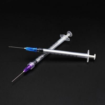 Disposable Syringe with Needle/Vaccine Syringe 1ml with Needle