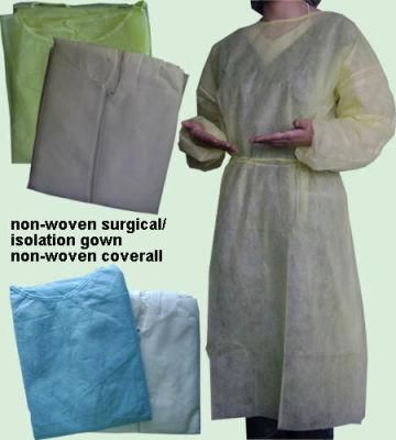 Ly Disposable Non-Woven Yellow PP Isolation Gown