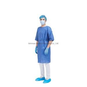 Hot Selling Soft and Breathable Patient Gown Short Sleeve with Ties on The Waist
