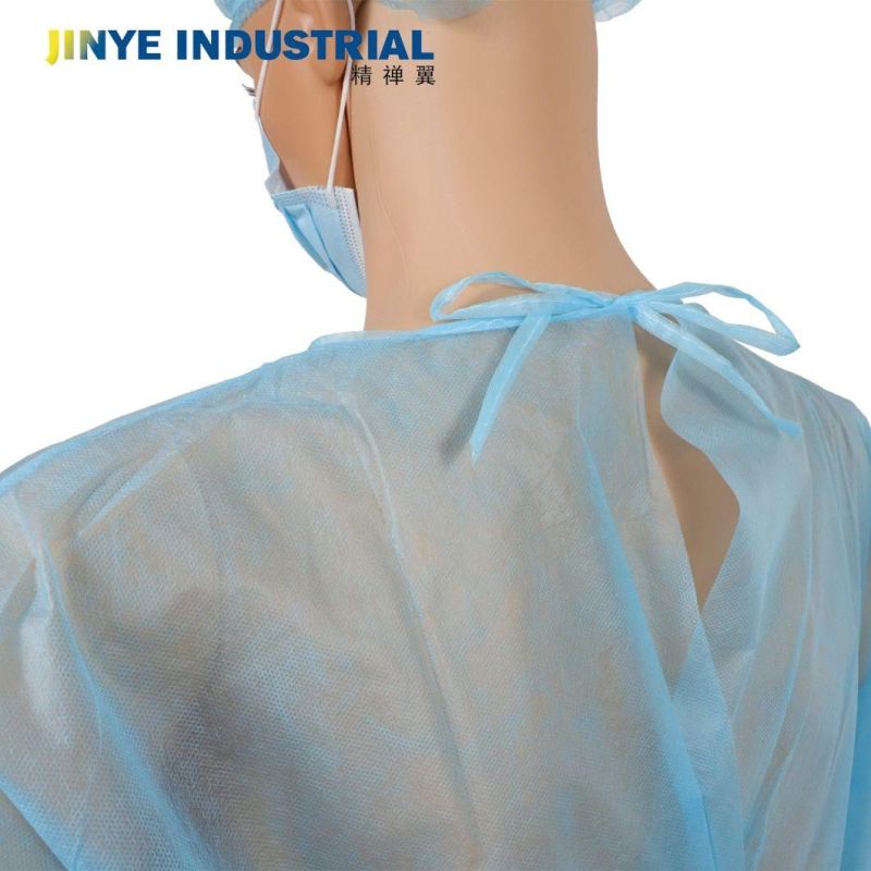 Disposable PP Non Woven Knitted Cuffs Steile/Non Sterile Isolation Gown