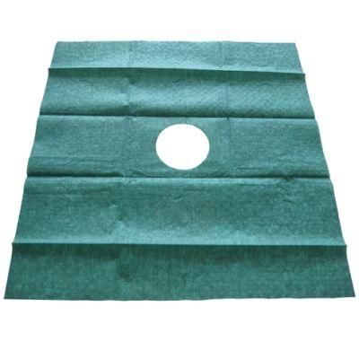 Green Absorbent Fenestrated Surgical Incision Drape with Adhesive Tape