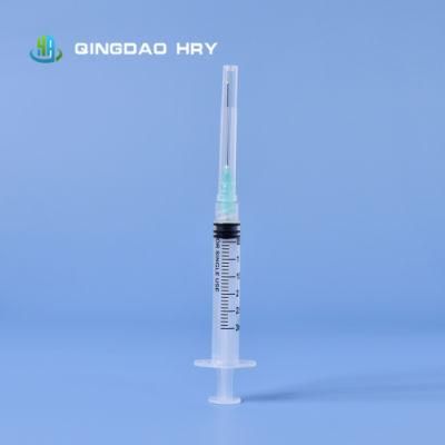 Ready Stock of Disposable Medical Syringe with Cap and Safety Needle