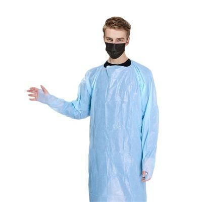 Household Laboratory Waterproof Disposable CPE Plastic Gown