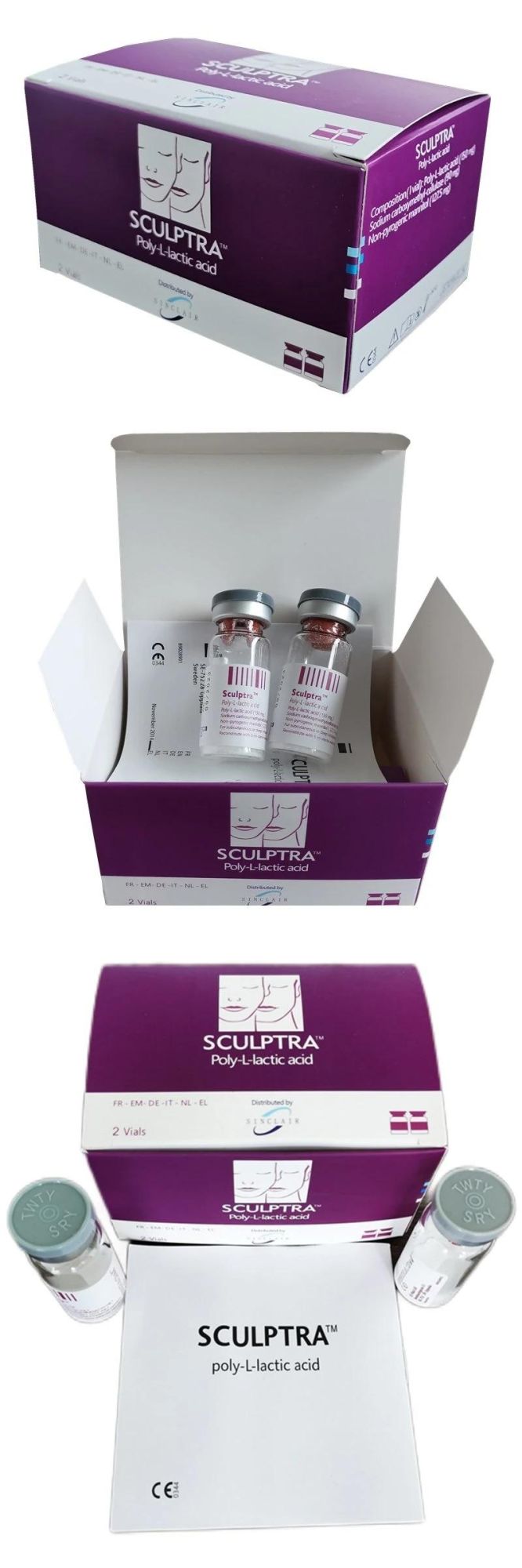 Sculptra Injection Plla Poly-L-Lactic Acid Vials Poly