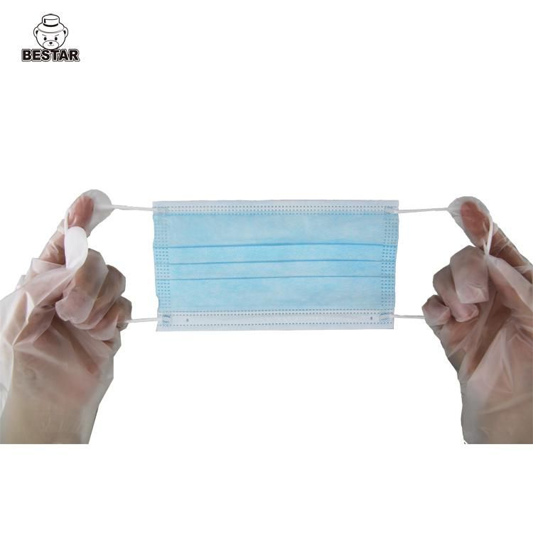 CE Certified Nonwoven Disposable Type Iir En14683 Bfe99% Surgical Medical Face Mask with Earloop White List Supplier