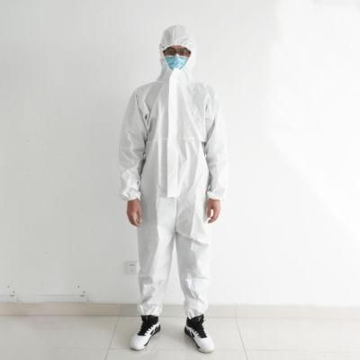 Stock High Quality Disposable Sterile Coverall Safety Isolation Gown Suit