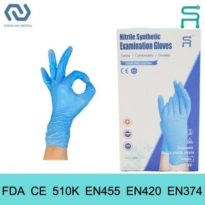 Nitrile Gloves Powder Free FDA CE Disposable Nitrile Blend Gloves