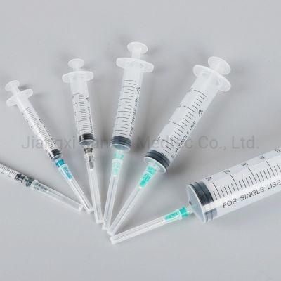 Medical Sterile Injection Plastic Syringe, Safety Syringe for Single Use