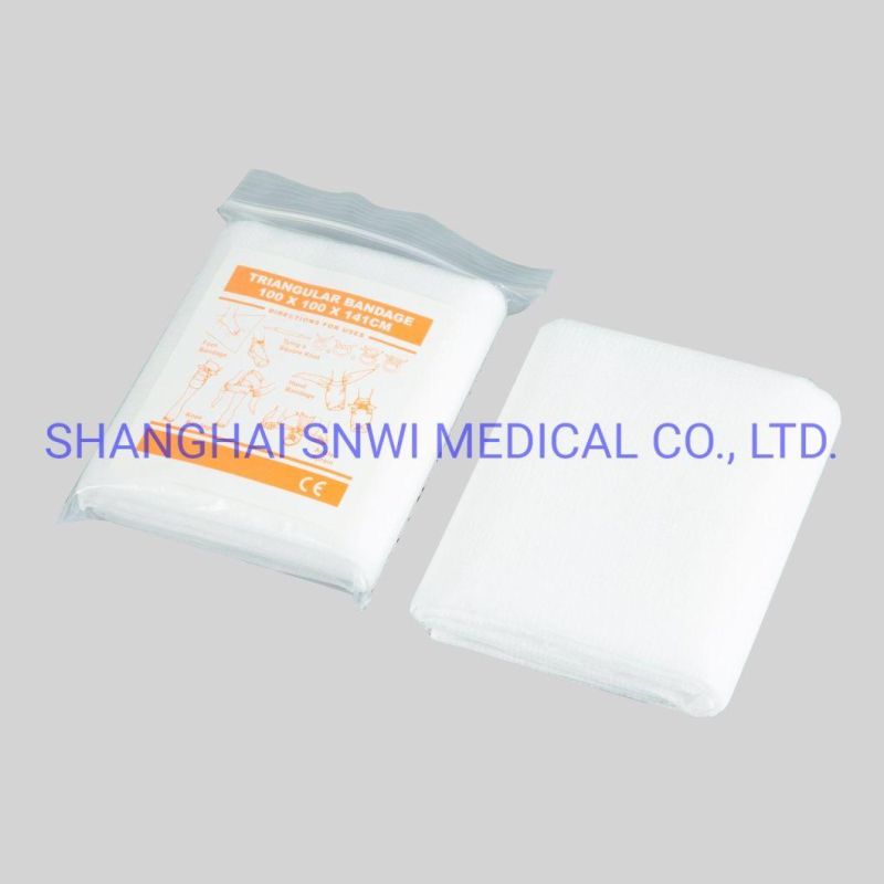 High Quality Customized Medical Bleached Triangle Bandage