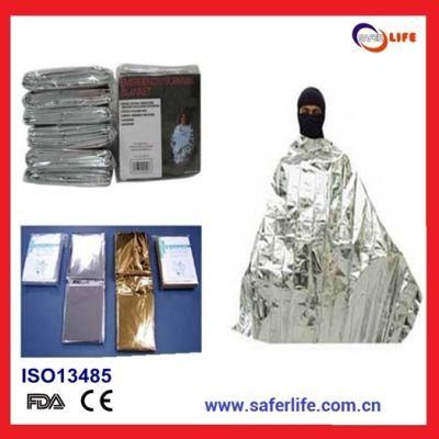 2019 First Aid Survival Aluminized Non-Stretch Polyester Keep Warm Heat Back Emergency Blanket