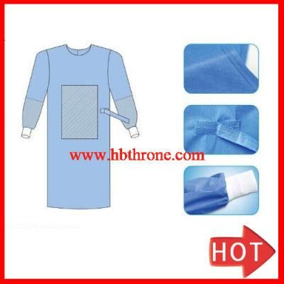 Long Sleeve Isolation Gown with Tie, Dust Coat,