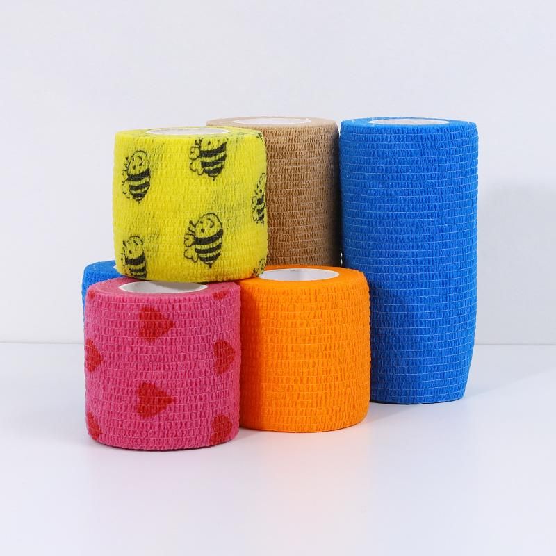 Adhesive Printed Gauze Elastic Crepe Plaster Dressing Bandage