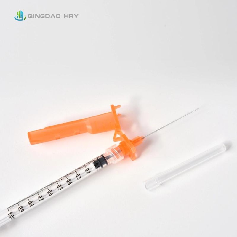 1-20ml Medical Disposable Syringe with Safety Needles for Hypodermic Injection