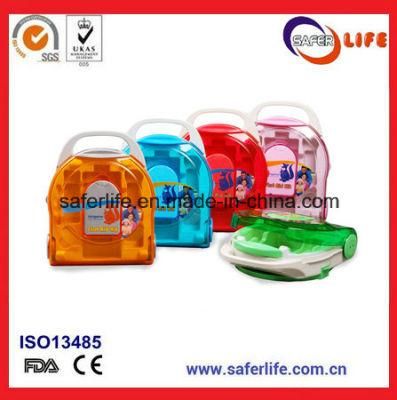2019 Transparent Empty First Aid Box Wall Mount Novelty Medium Portable ABS First Aid Box with Compartment for School FDA Ce ISO