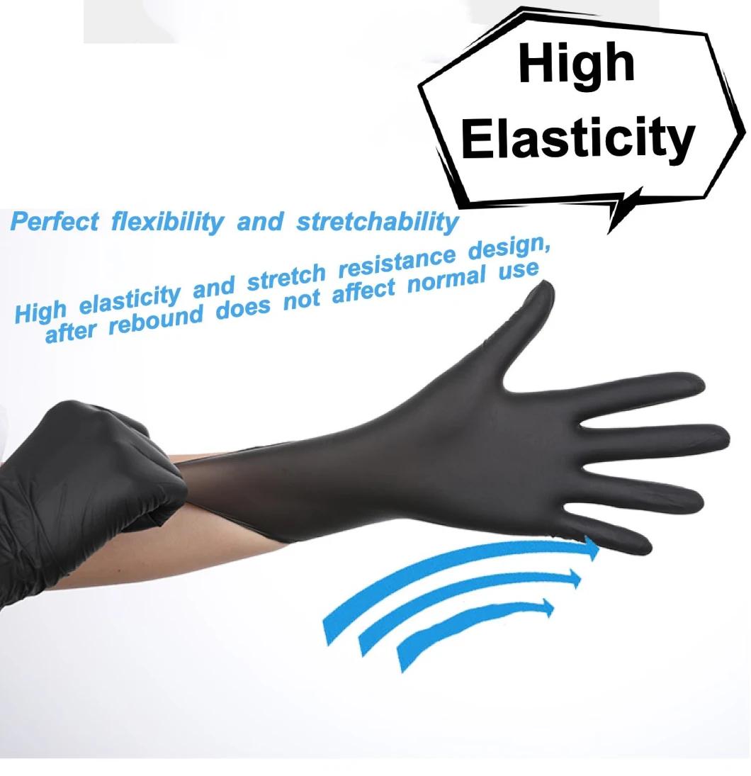 FDA CE 510K En455 Disposable Nitrile Medical Examination Gloves