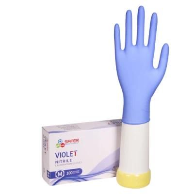 Gloves Nitrile Disposable 300 Powder Free Violet