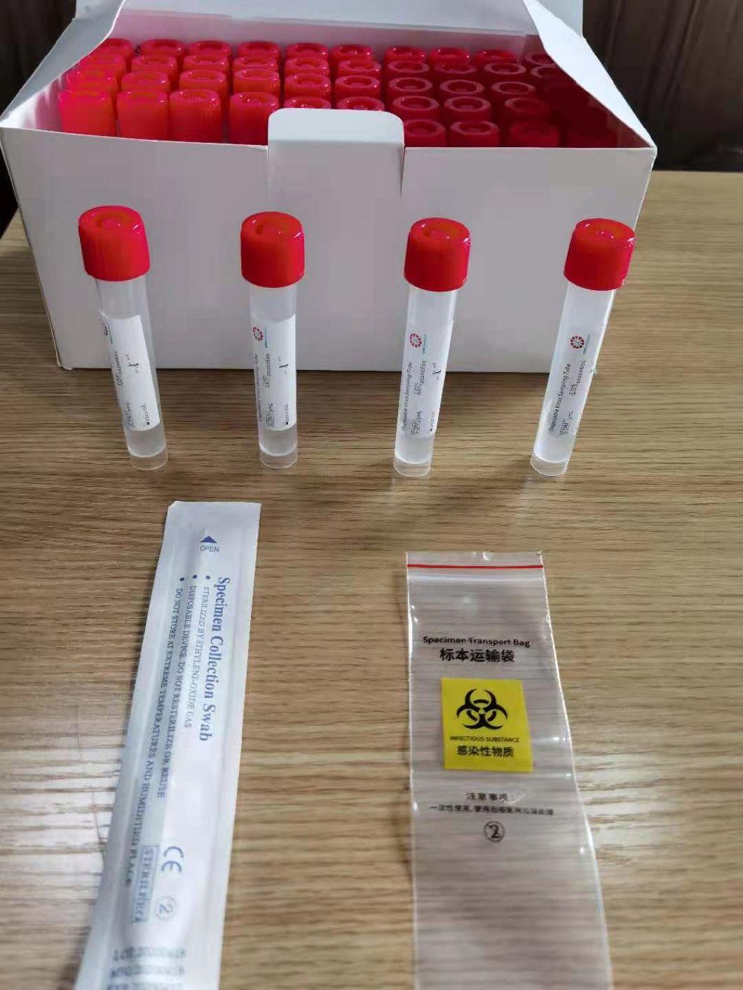 Approved Viral Transport Medium Vtm Sample Tube Bottle Disposable Virus Sampling Tube