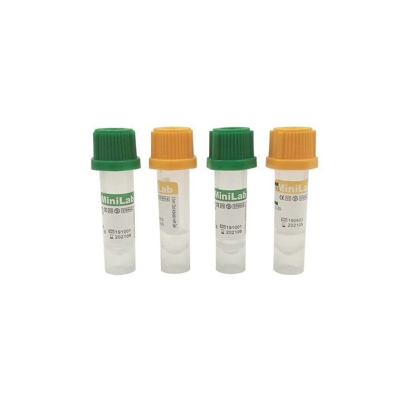 Medical Disposable Mini Blood Collection Tube Micro Plain Blood Collection Tube with Clot Activator Gel & Separation Gel