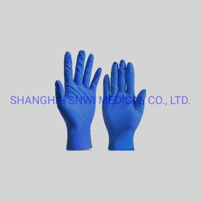 Disposable Hand Gloves Powder Free Nitrile Gloves Used in Hospital