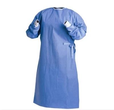 SMS Surgical Gown with Reinforced Area in Front and Arm Surgical Gown Hospital Uniform